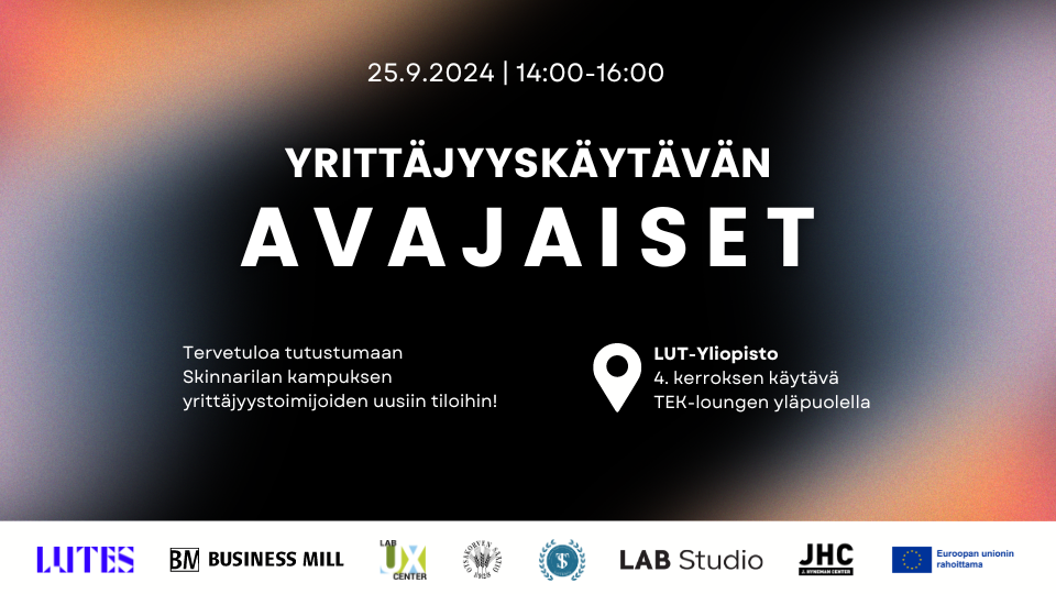 Yrittäjyyskäytävän avajaiset